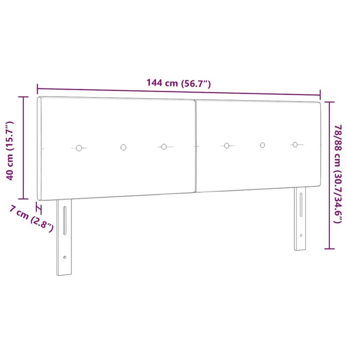 Vidaxl Tête de lit réglable 144 cm Taupe - Jusqu'à -34% sur votre achat