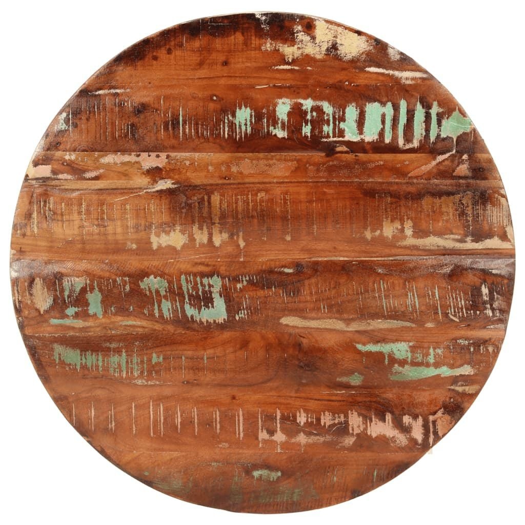 Vidaxl Plateau de table rond en bois massif recyclé Ø 80 cm - Jusqu'à -35%