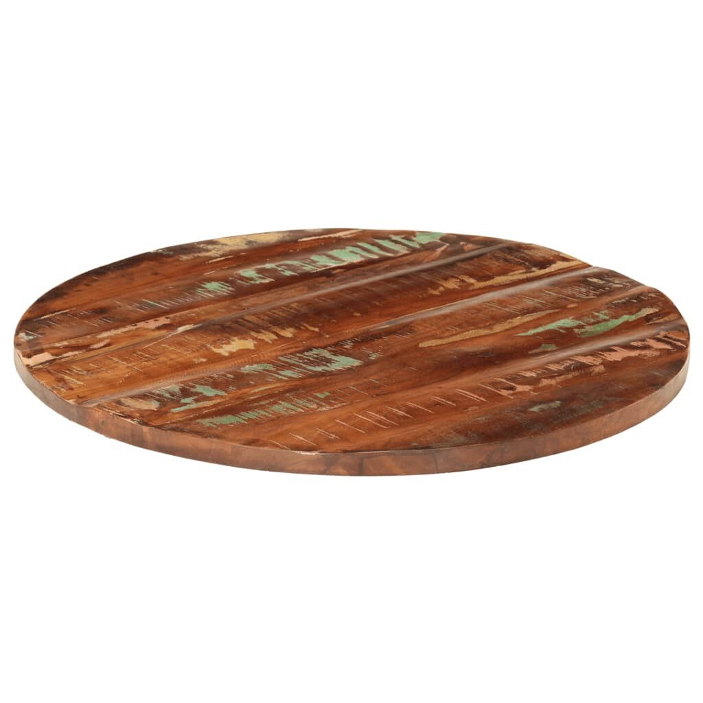 Vidaxl Plateau de table rond en bois massif recyclé Ø 80 cm - Jusqu'à -35%