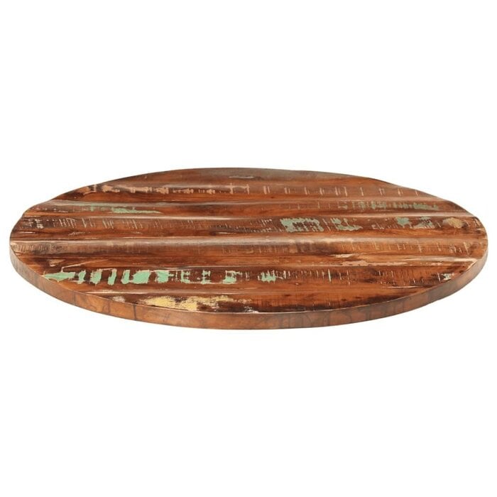 Vidaxl Plateau de table rond en bois massif recyclé Ø 80 cm - Jusqu'à -35%