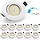 Lot de 10 spots LED orientables 5,5W - Jusqu'à -32,9% sur notre outlet