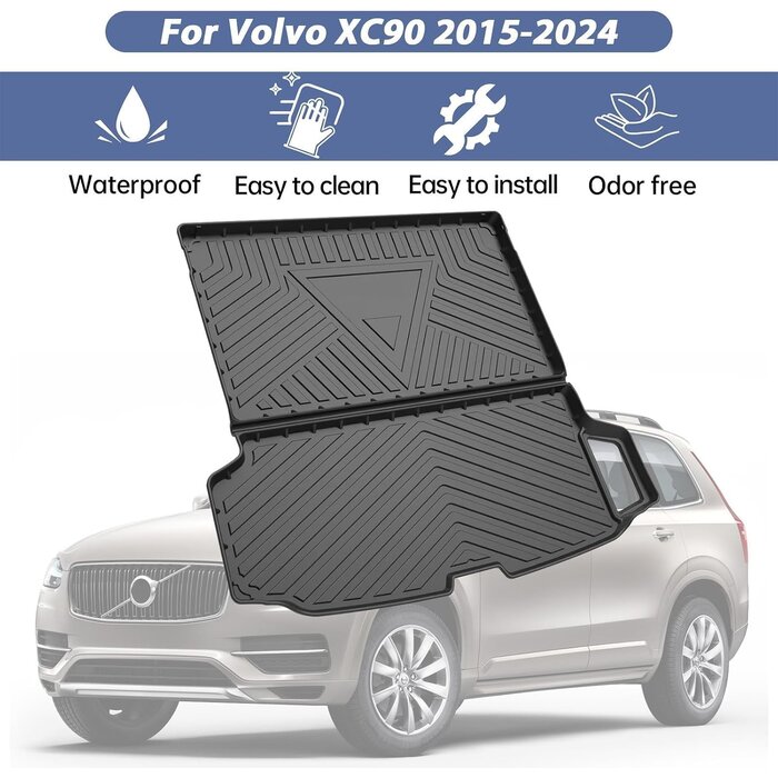 Tapis de coffre pour Volvo XC90 (2015-2023) - Protection robuste - Jusqu'à -29%