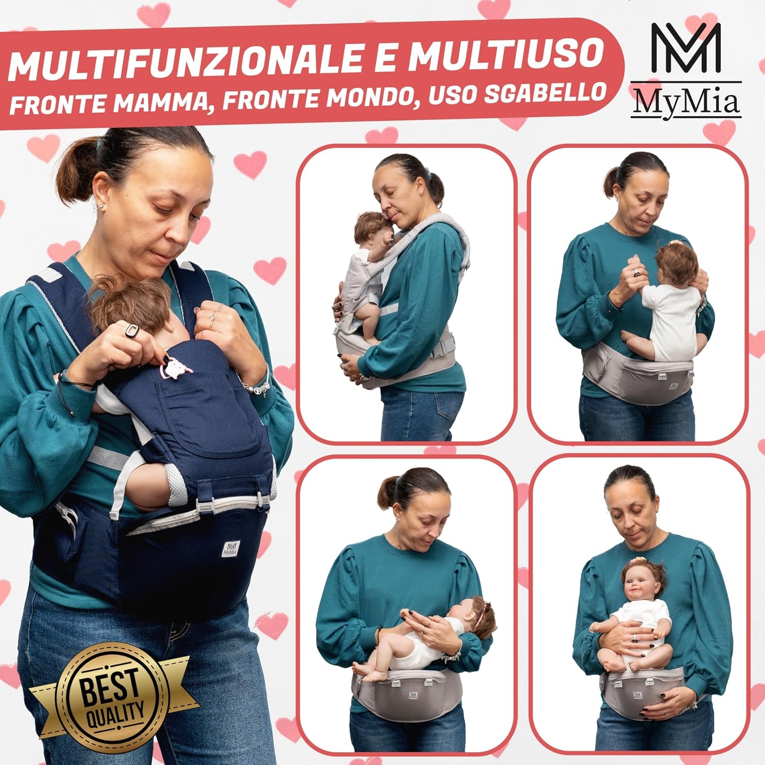 Porte-bébé ergonomique 0-36 mois - Gris - Jusqu'à 32% de remise