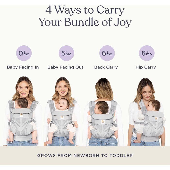Porte-bébé ergonomique tout-en-un - Jusqu'à -29% sur votre confort