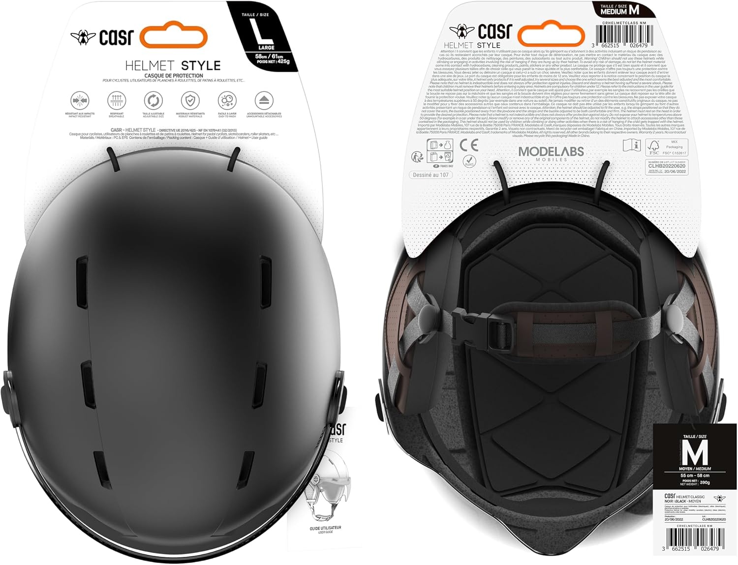 Casque urbain vélo et trottinette - Visière & Oreillettes - Jusqu'à 33% de remise
