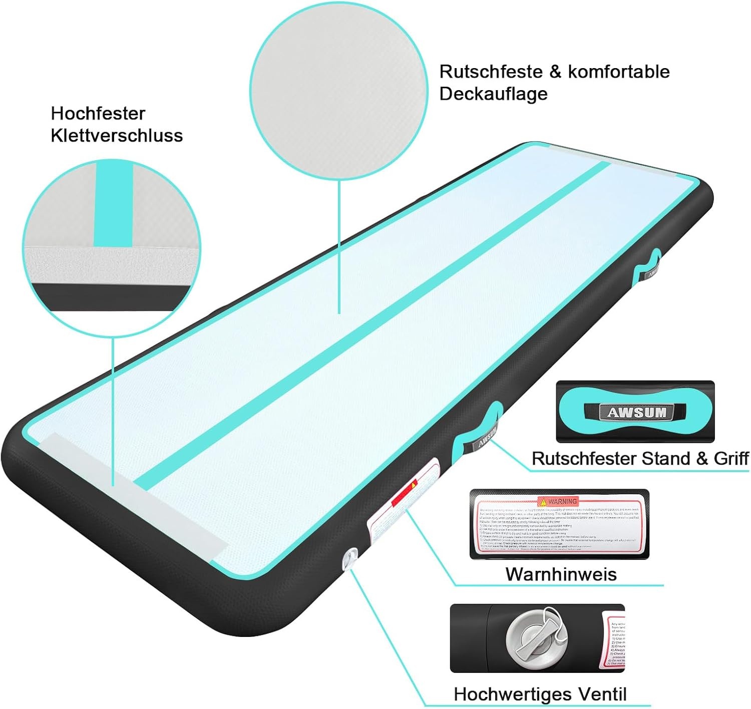 Tapis de Gymnastique Gonflable Airtrack - Jusqu'à -35% sur l'Outlet
