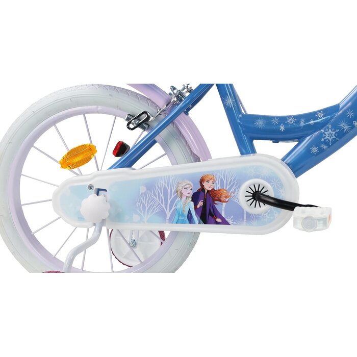 Vélo enfant 16 pouces Reine des Neiges avec accessoires - Jusqu'à -35%