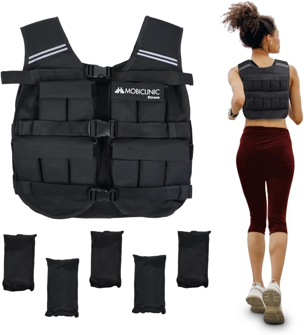 Gilet lesté réglable 20kg - Confort & Performance - Jusqu'à -56%