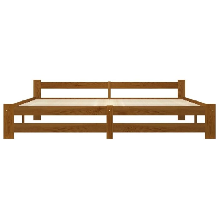 Cadre de lit en pin massif 200x200 cm - Jusqu'à -34% sur votre équipement