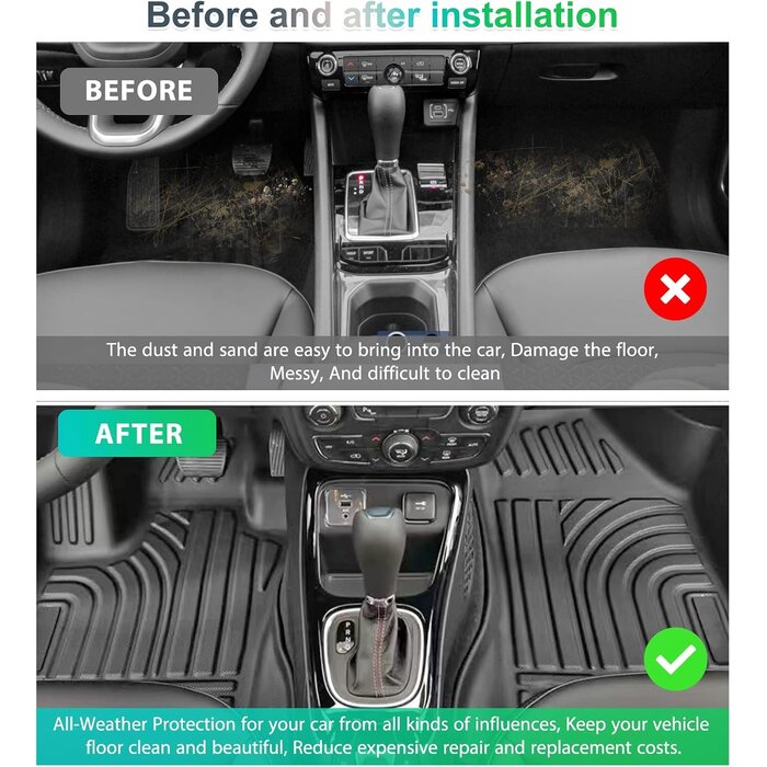 Tapis de sol 3D pour Jeep Compass II (2017-2024) - Jusqu'à 30% de remise