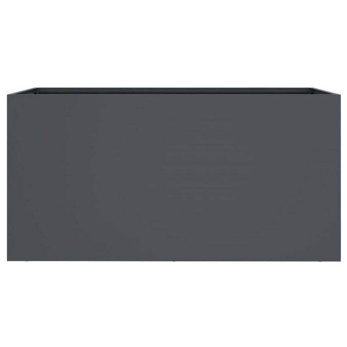 Jardinière en acier anthracite 62x30x29 cm - Jusqu'à -33% sur l'outlet