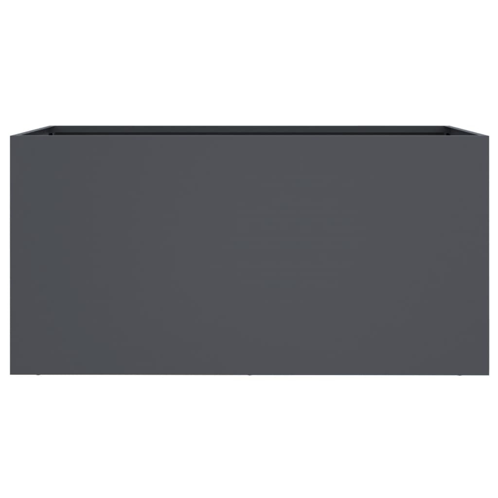 Jardinière en acier anthracite 62x30x29 cm - Jusqu'à -33% sur l'outlet