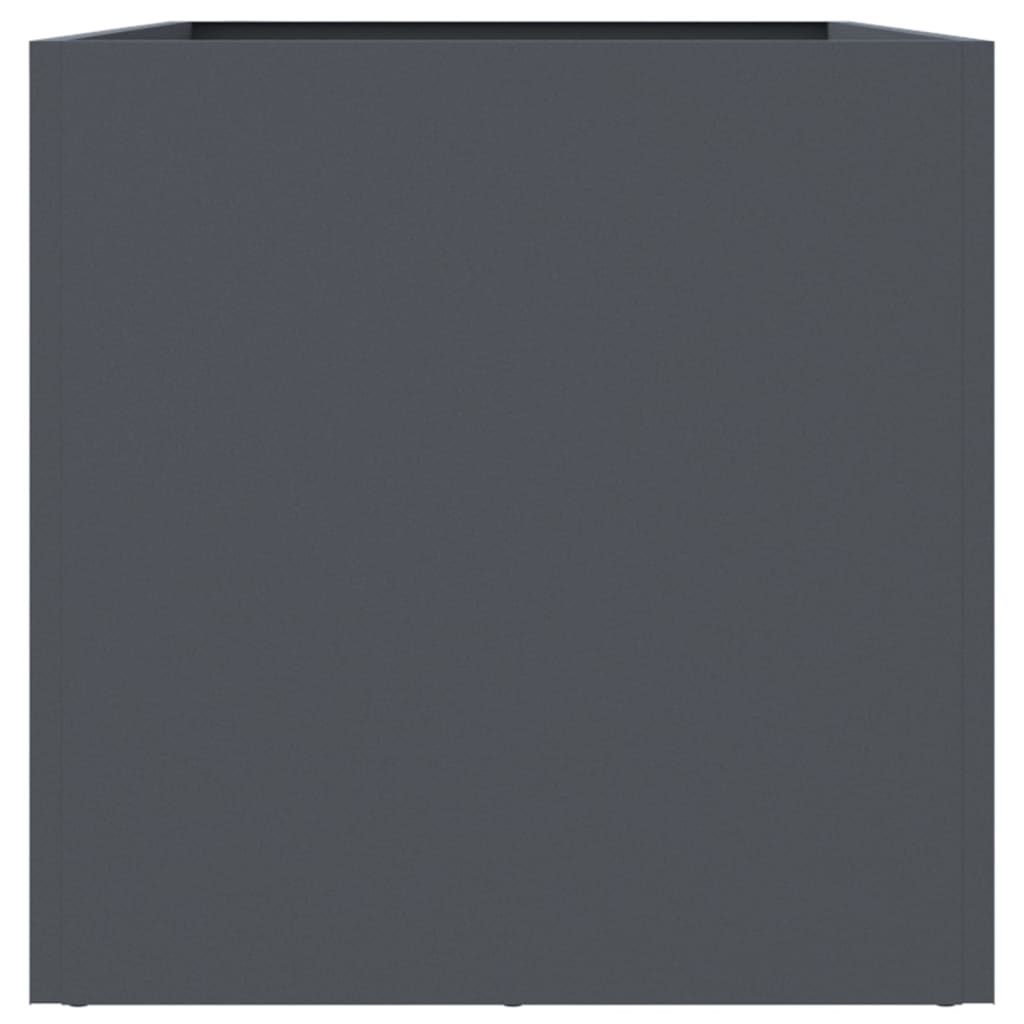 Jardinière en acier anthracite 62x30x29 cm - Jusqu'à -33% sur l'outlet