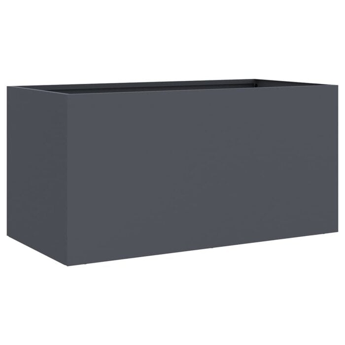 Jardinière en acier anthracite 62x30x29 cm - Jusqu'à -33% sur l'outlet