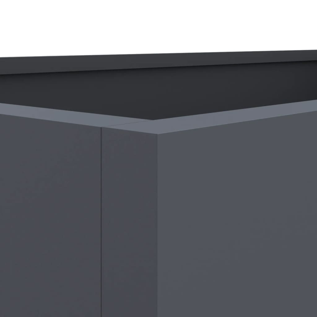 Jardinière en acier anthracite 62x30x29 cm - Jusqu'à -33% sur l'outlet