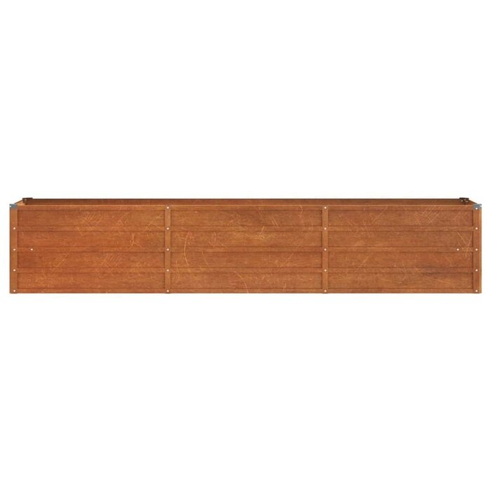 Vidaxl Jardinière en acier Corten 240cm - Jusqu'à -34% de remise immédiate