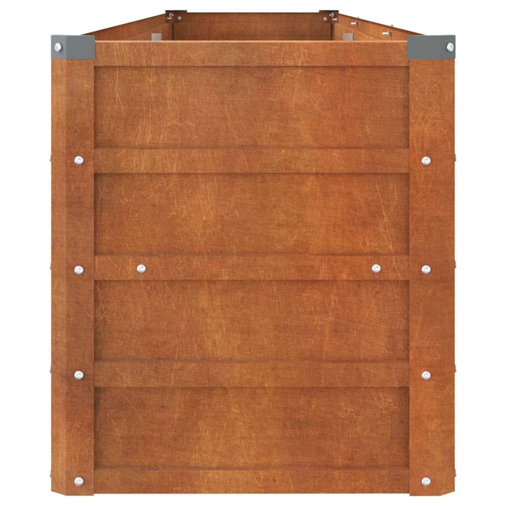 Vidaxl Jardinière en acier Corten 240cm - Jusqu'à -34% de remise immédiate