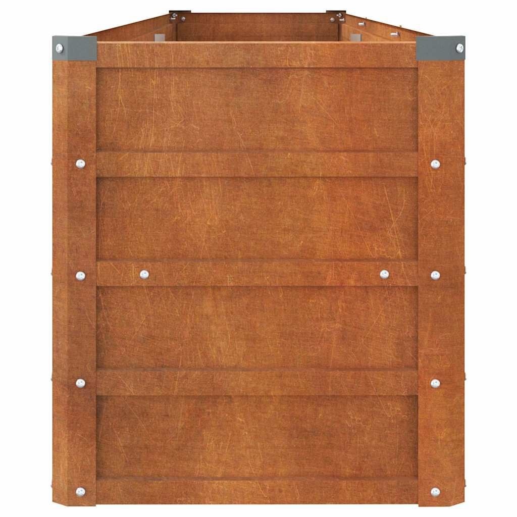 Vidaxl Jardinière en acier Corten 240cm - Jusqu'à -34% de remise immédiate