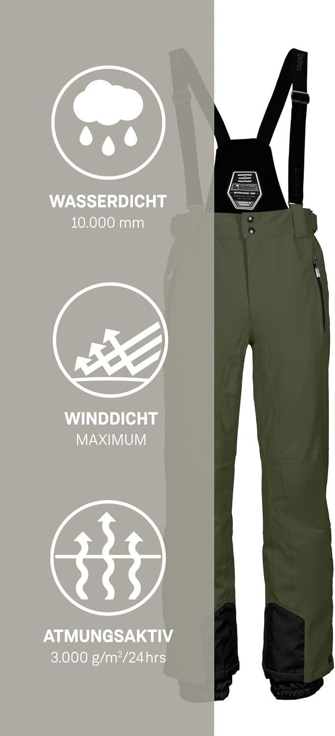 Killtec Pantalon de ski technique homme noir - Taille S - Jusqu'à 30% de réduction