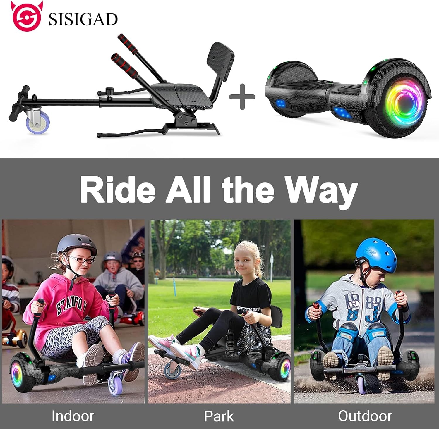 Hoverboard 6,5" et Siège Kart - Jusqu'à 30% de remise