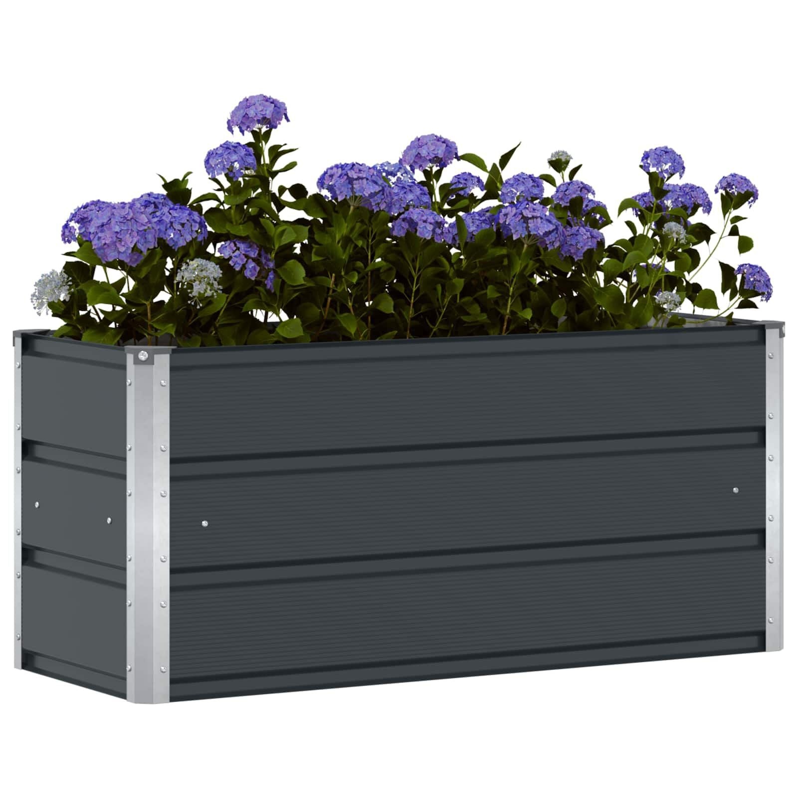 Vidaxl Jardinière en acier anthracite 100x40x45cm - Jusqu'à -33%