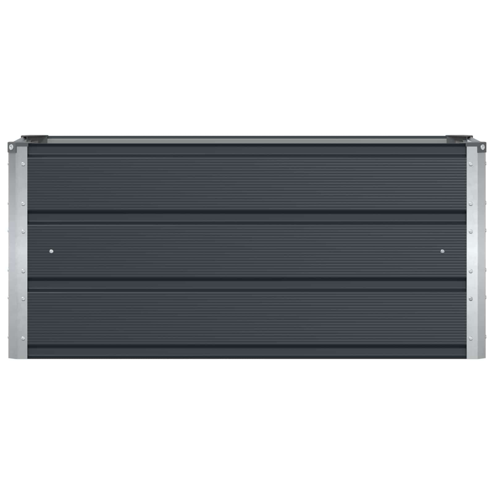 Vidaxl Jardinière en acier anthracite 100x40x45cm - Jusqu'à -33%