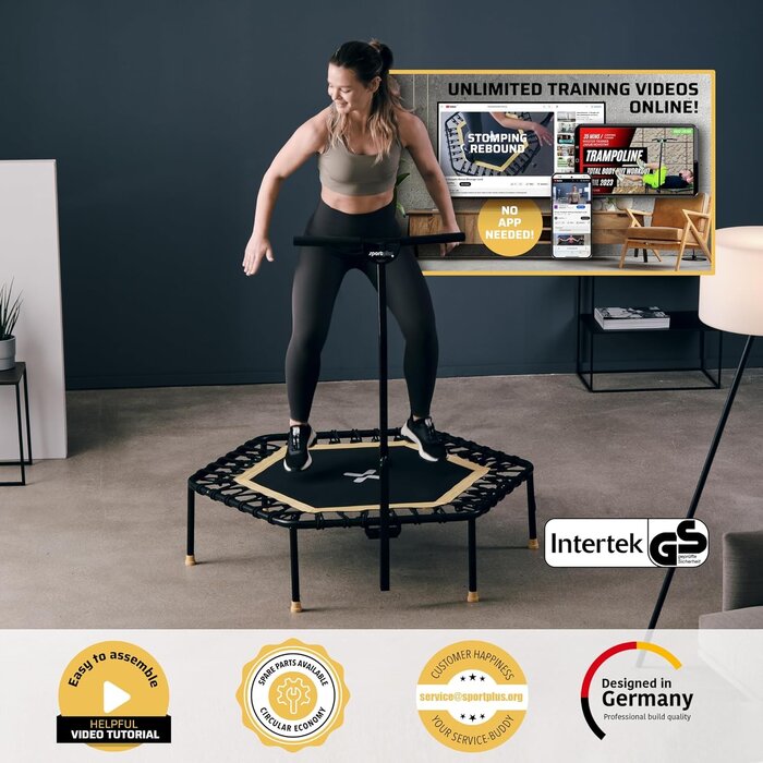 Trampoline de fitness pliable 126cm - Jusqu'à 29% de réduction