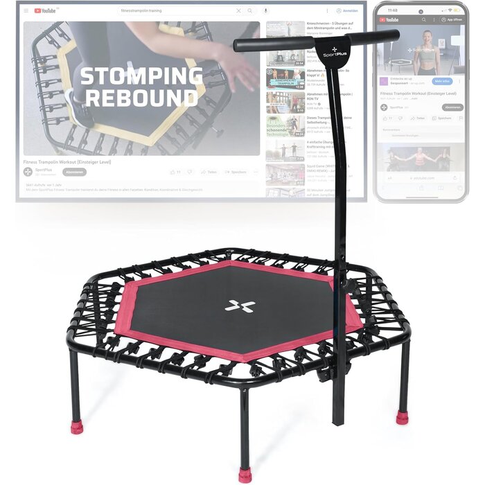 Trampoline de fitness pliable 126cm - Jusqu'à 29% de réduction