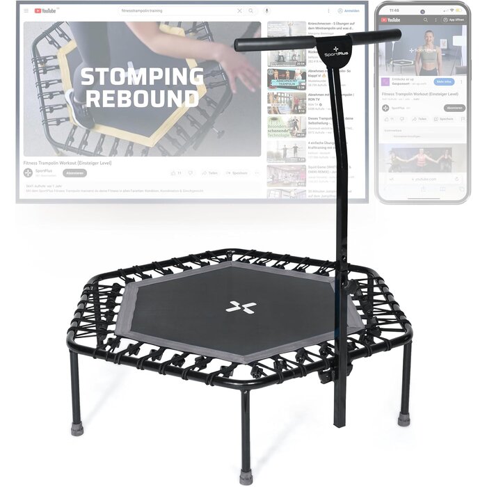 Trampoline de fitness pliable 126cm - Jusqu'à 29% de réduction