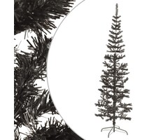 Vidaxl Sapin de Noël artificiel noir 240 cm - Étroit - Jusqu'à -42%