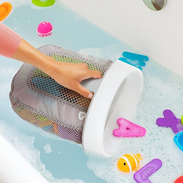 Organisateur de jouets de bain 2-en-1 avec pelle - Jusqu'à 26% de réduction