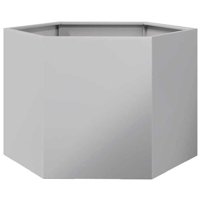 Vidaxl Bac à fleurs hexagonal acier galvanisé 69x60x45cm - Jusqu'à 46% de réduction