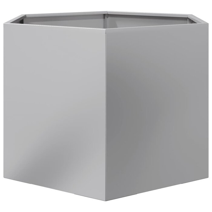 Vidaxl Bac à fleurs hexagonal acier galvanisé 69x60x45cm - Jusqu'à 46% de réduction