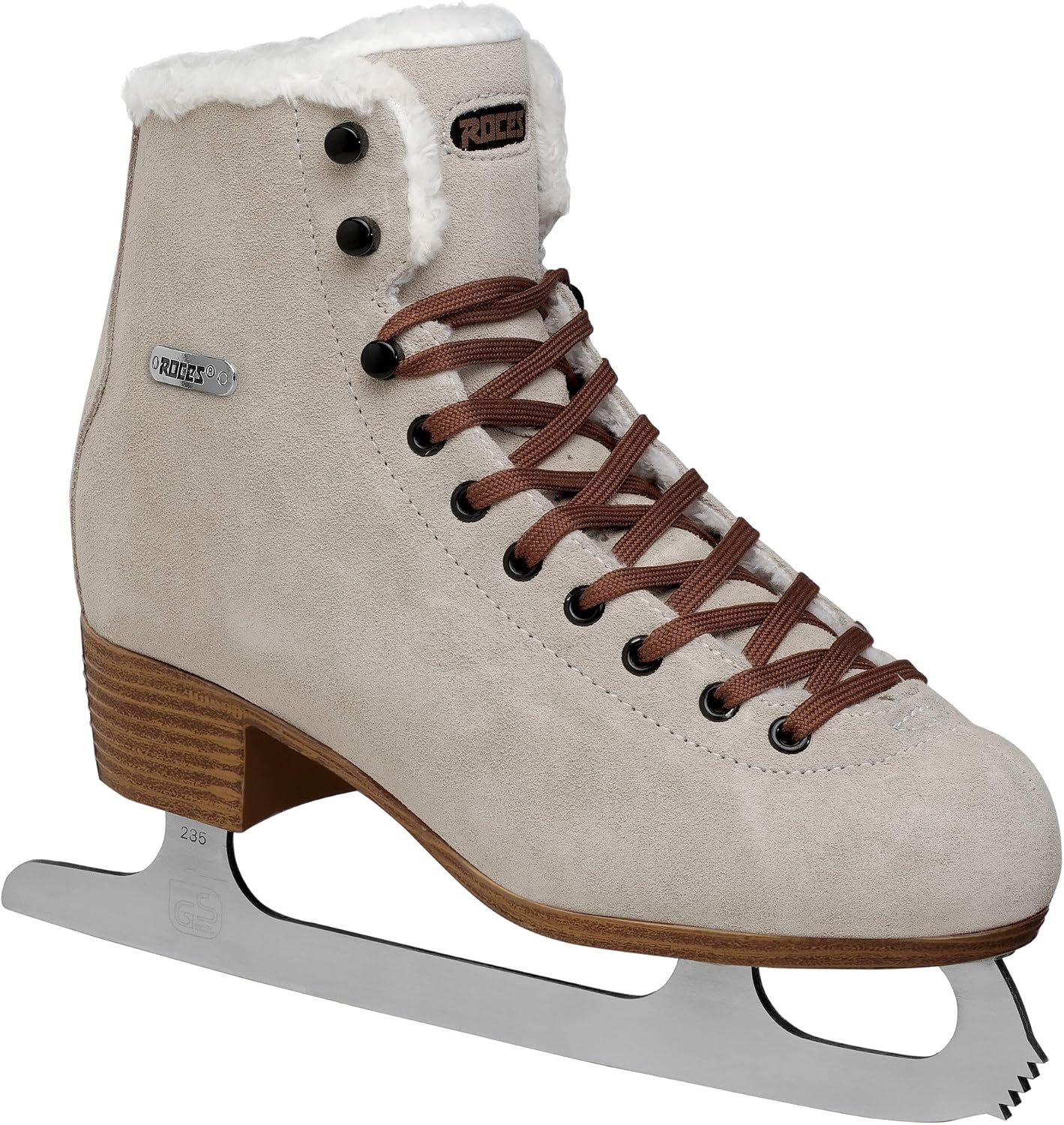 Roces Patins à glace femme suédine et fourrure - Jusqu'à 35% de remise