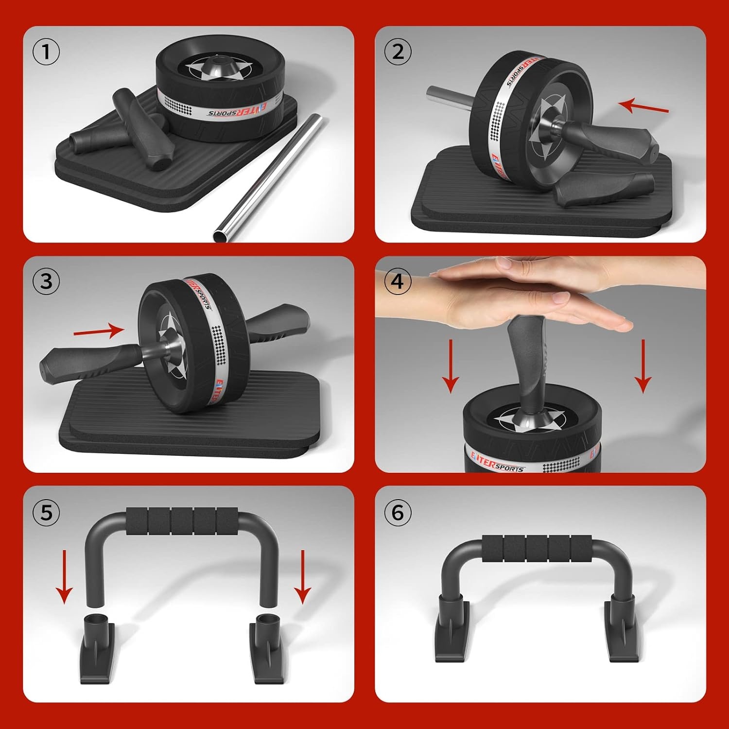 Kit de fitness 6-en-1 : Renforcement abdominal - Jusqu'à -27% de remise