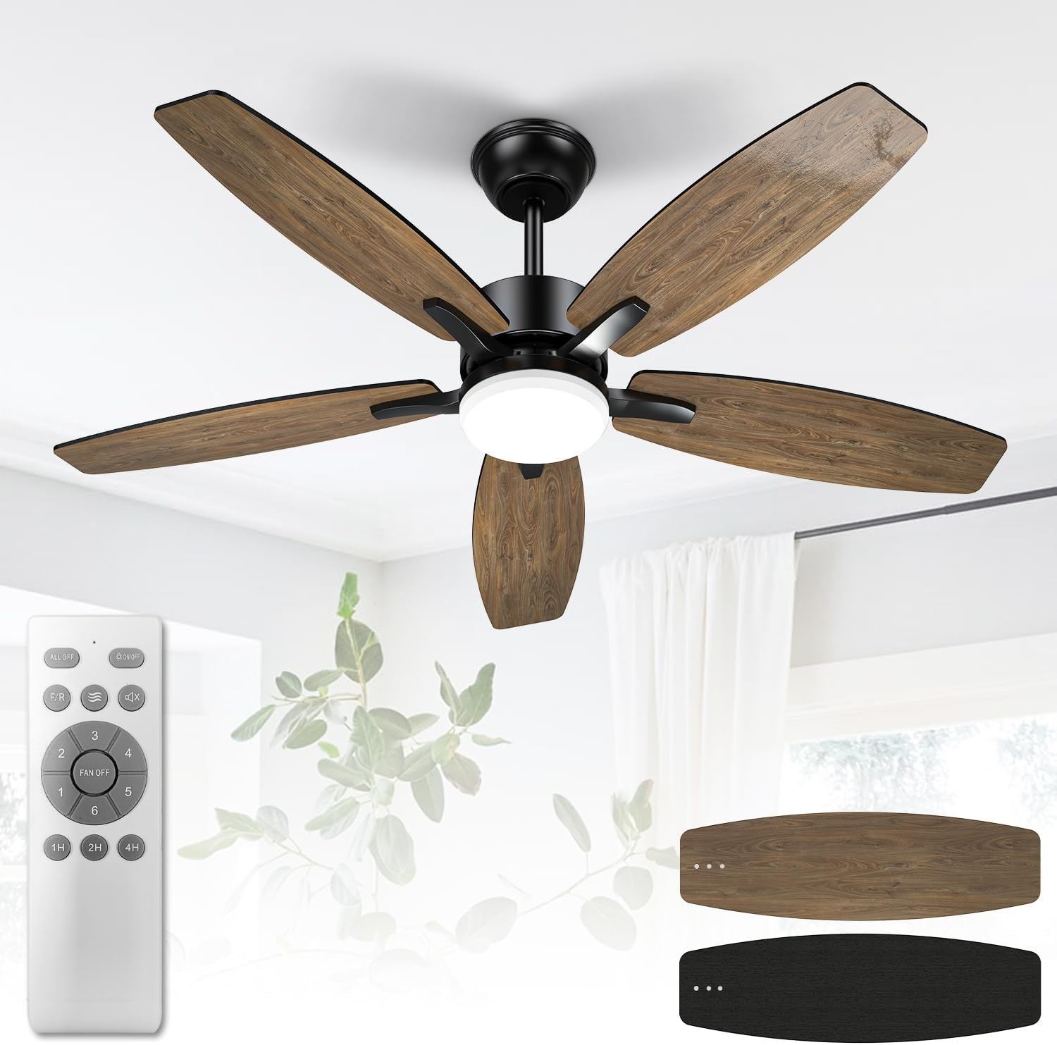 Ventilateur de plafond LED 106 cm - Jusqu'à 34% de remise