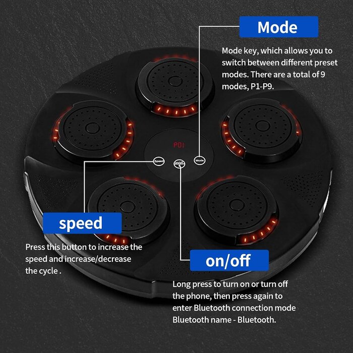 Machine de boxe musicale Bluetooth - Jusqu'à 35% de réduction