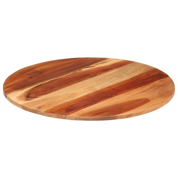 Vidaxl Plateau de table rond en bois d'acacia massif, 60 cm - Jusqu'à 58% de remise