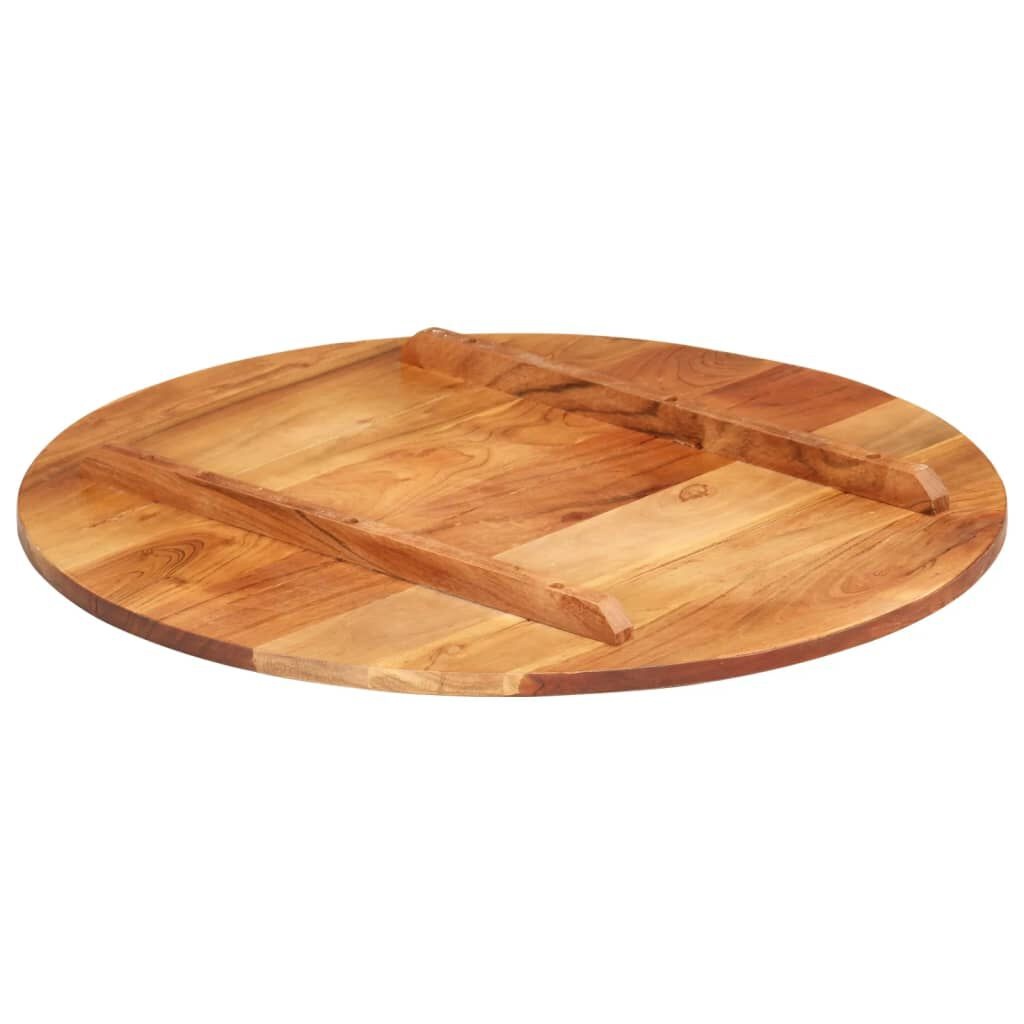 Vidaxl Plateau de table rond en bois d'acacia massif, 60 cm - Jusqu'à 58% de remise