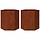 Lot de 2 jardinières hexagonales en acier corten - Jusqu'à -34%