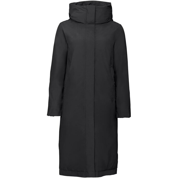 Manteau d'hiver long imperméable femme noir - Jusqu'à -30%