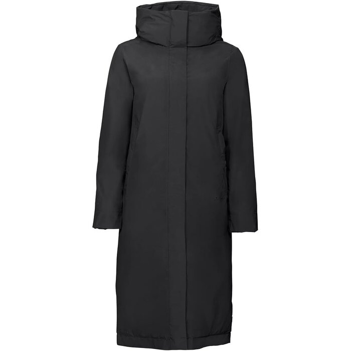 Manteau d'hiver long imperméable femme noir - Jusqu'à -30%