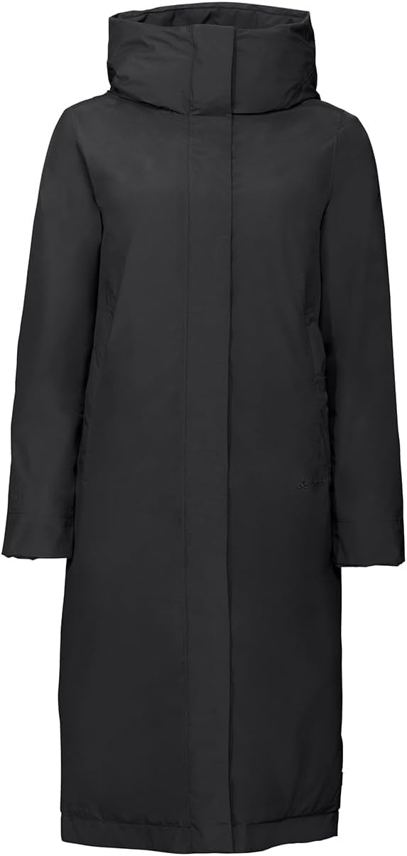 Manteau d'hiver long imperméable femme noir - Jusqu'à -30%