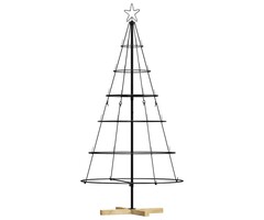 Vidaxl Sapin de Noël design en acier noir 150 cm - Jusqu'à -58%
