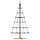 Sapin de Noël conique en acier noir 150 cm - Jusqu'à -45%