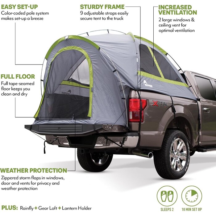 Tente de camping pour pick-up Full Size - Jusqu'à 35% de réduction