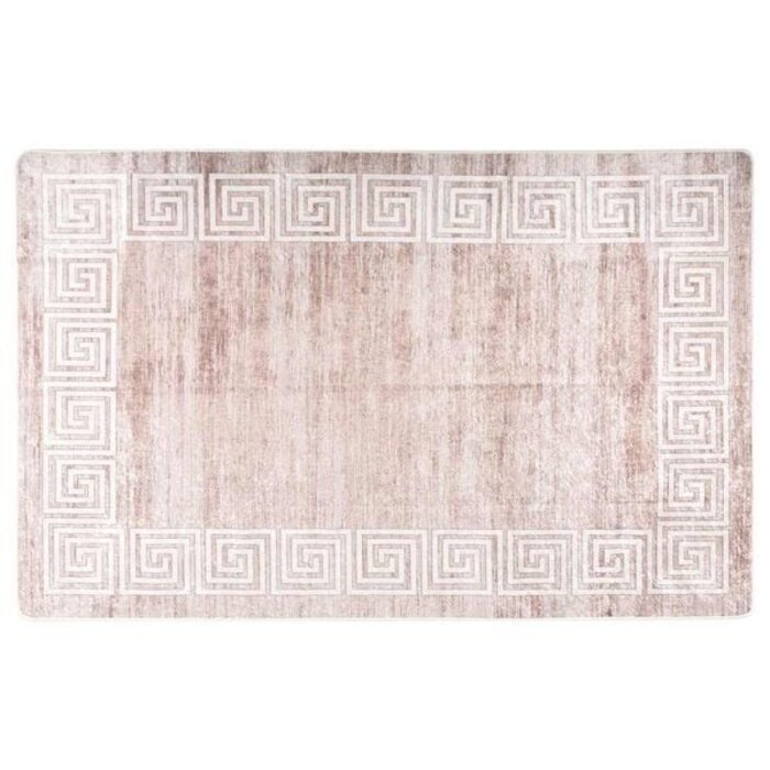 Vidaxl Tapis de sol lavable antidérapant beige 160x230cm - Jusqu'à 34% de remise