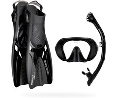Cressi Kit de plongée complet noir L/XL - Jusqu'à -52%