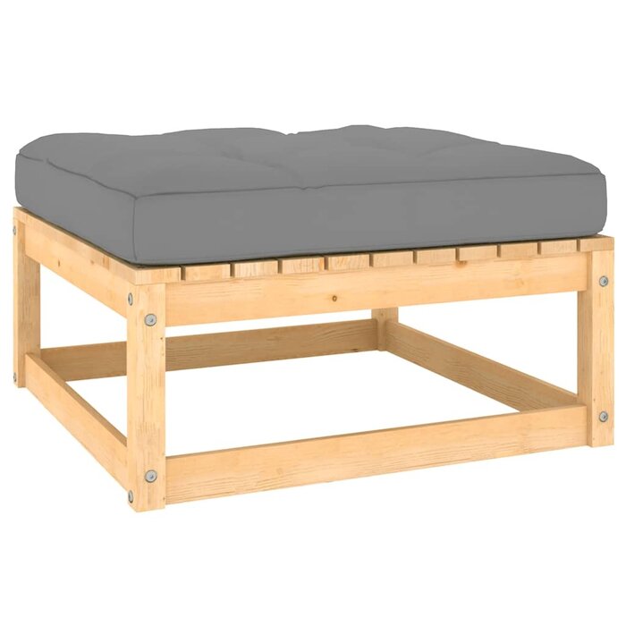 Vidaxl Salon de jardin 3 pièces en bois de pin massif - Jusqu'à 35% de remise