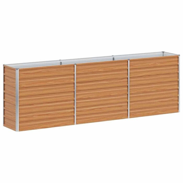 Vidaxl Jardinière surélevée en acier 240x40x77cm - Jusqu'à -34% sur votre jardin